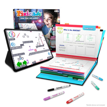 Abacus Brands Pixicade! Turn Drawings Into Playable Video Games! | Doodle & Draw, Snap Play & Share Instant Video Games! | Mobile Video Game Maker and