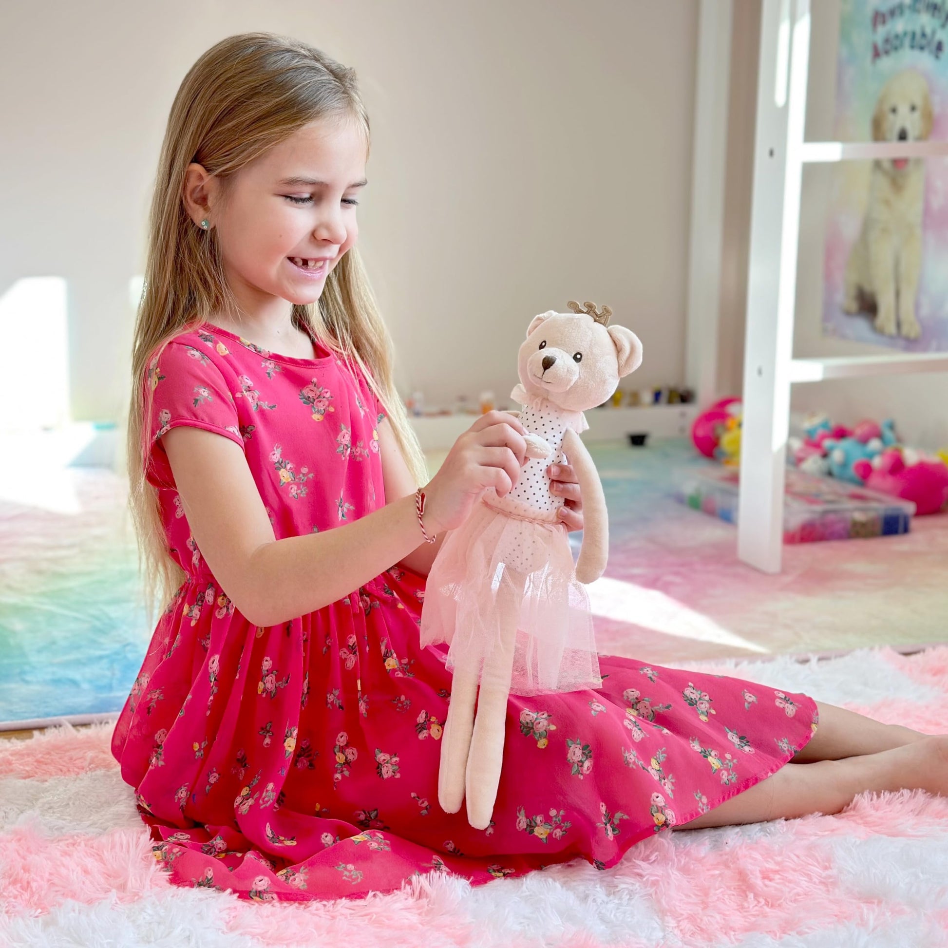 Laila and Lainey Ballerina Bear - Soft Plush Ballet Stuffed Animal Teddy Bear