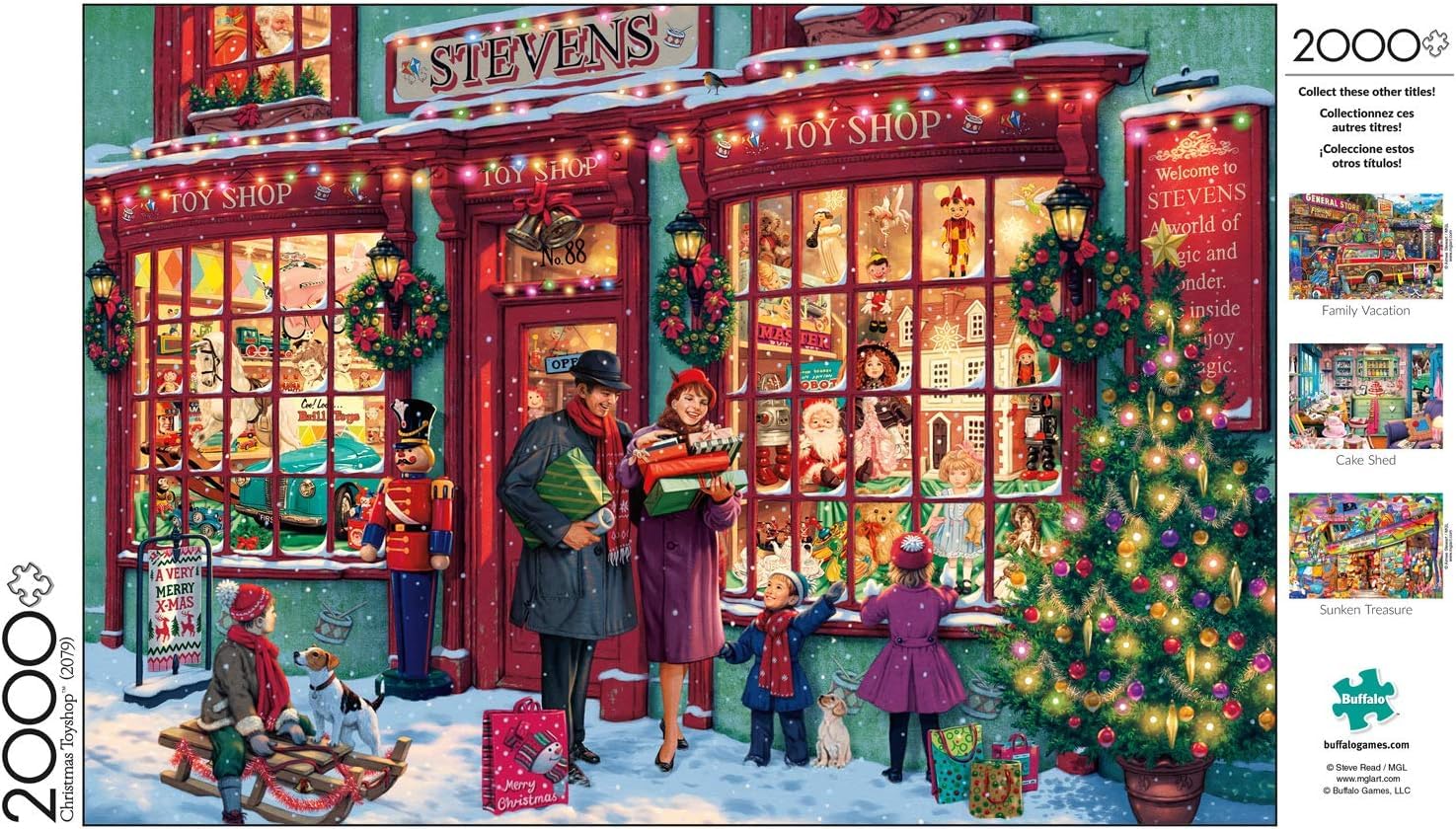 Buffalo Games - Christmas Toyshop - 2000 Piece Jigsaw Puzzle for Adults