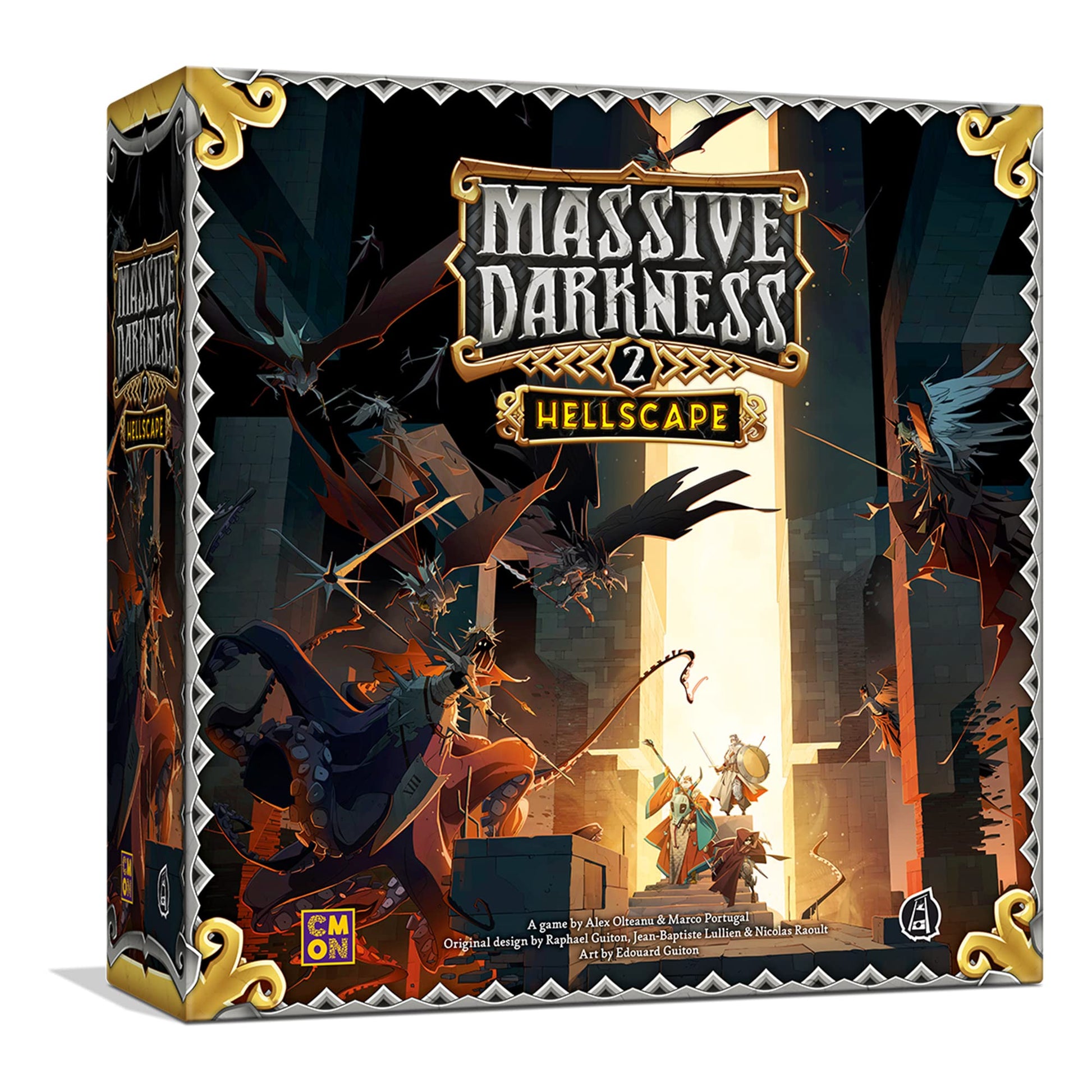 CMON Massive Darkness 2 Hellscape Board Game | Tabletop Miniatures Game | Cooperative Strategy Game for Adults and Teens | Ages 14+ | 1-6 Players |