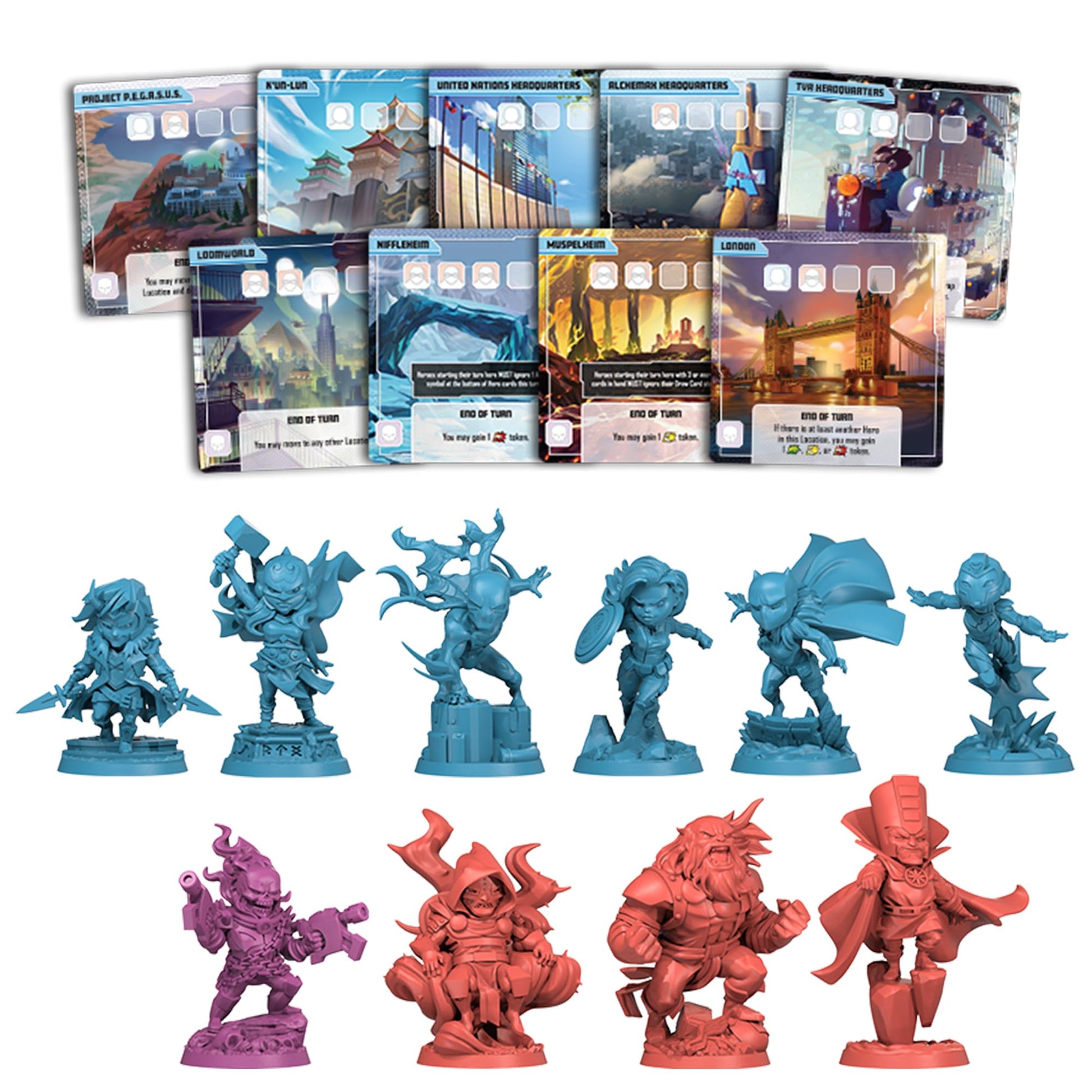 CMON Marvel United: Multiverse Core Box - Standalone Expansion with Highly Detailed Miniatures, Cooperative Superhero Board Game for Kids & Adults