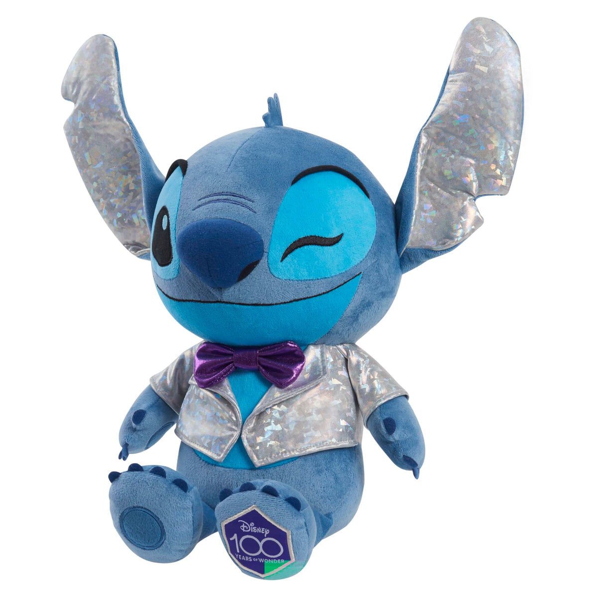 Just Play Disney100 Years of Wonder Stitch Large Plush Stuffed Doll, Officially Licensed Kids Toys for Ages 2 Up