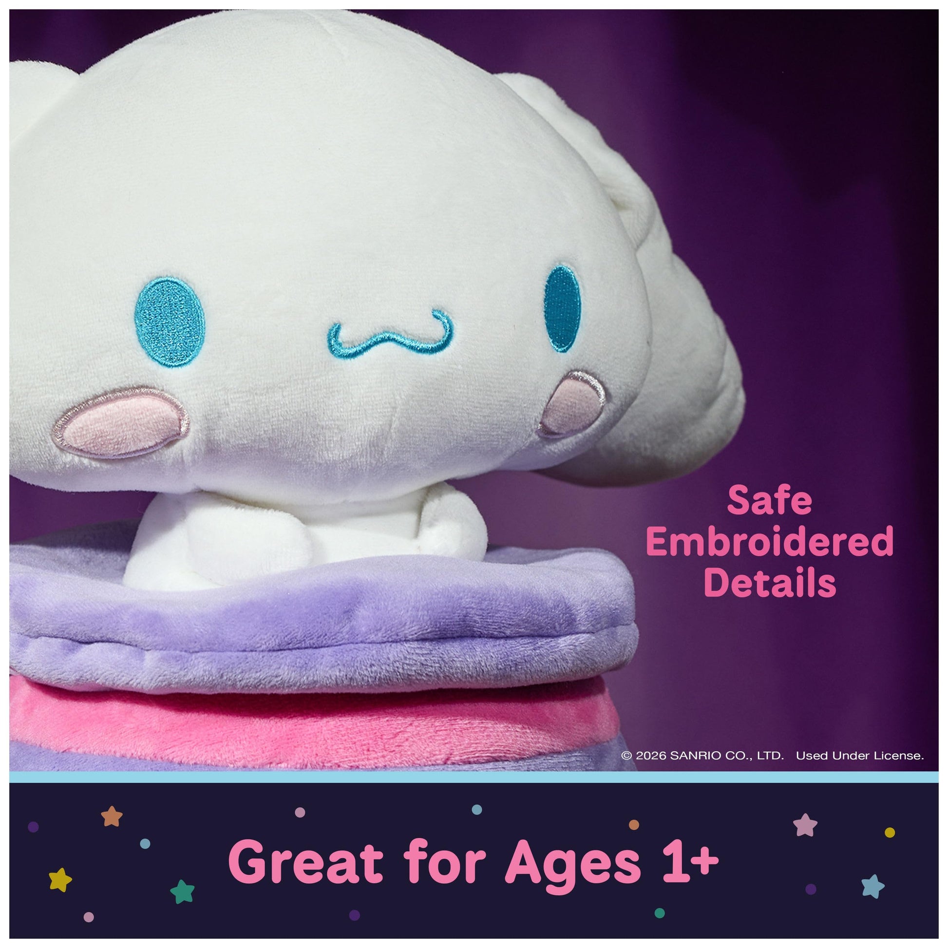 GUND Sanrio Cinnamoroll in Magic Hat 10-Inch Circus Plush Toy for Ages 1+