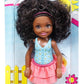 Barbie Chelsea Doll with Flowered Top, Ruffled Skirt and Cardboard Bouquet