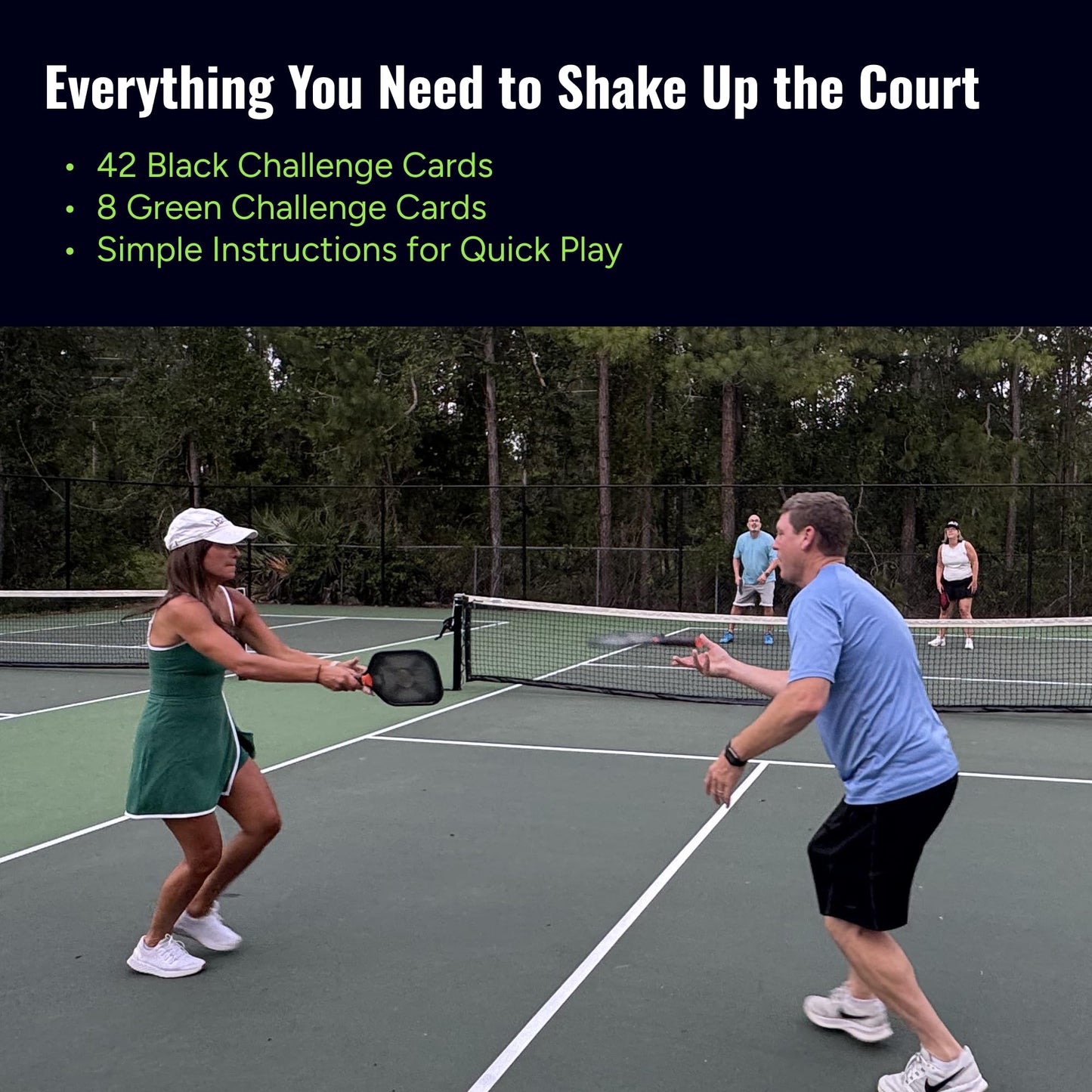 Deal and Dink On-Court Pickleball Card Game for Fun, Strategy, and Competition - The Best Pickleball Gift for Players of All Levels!