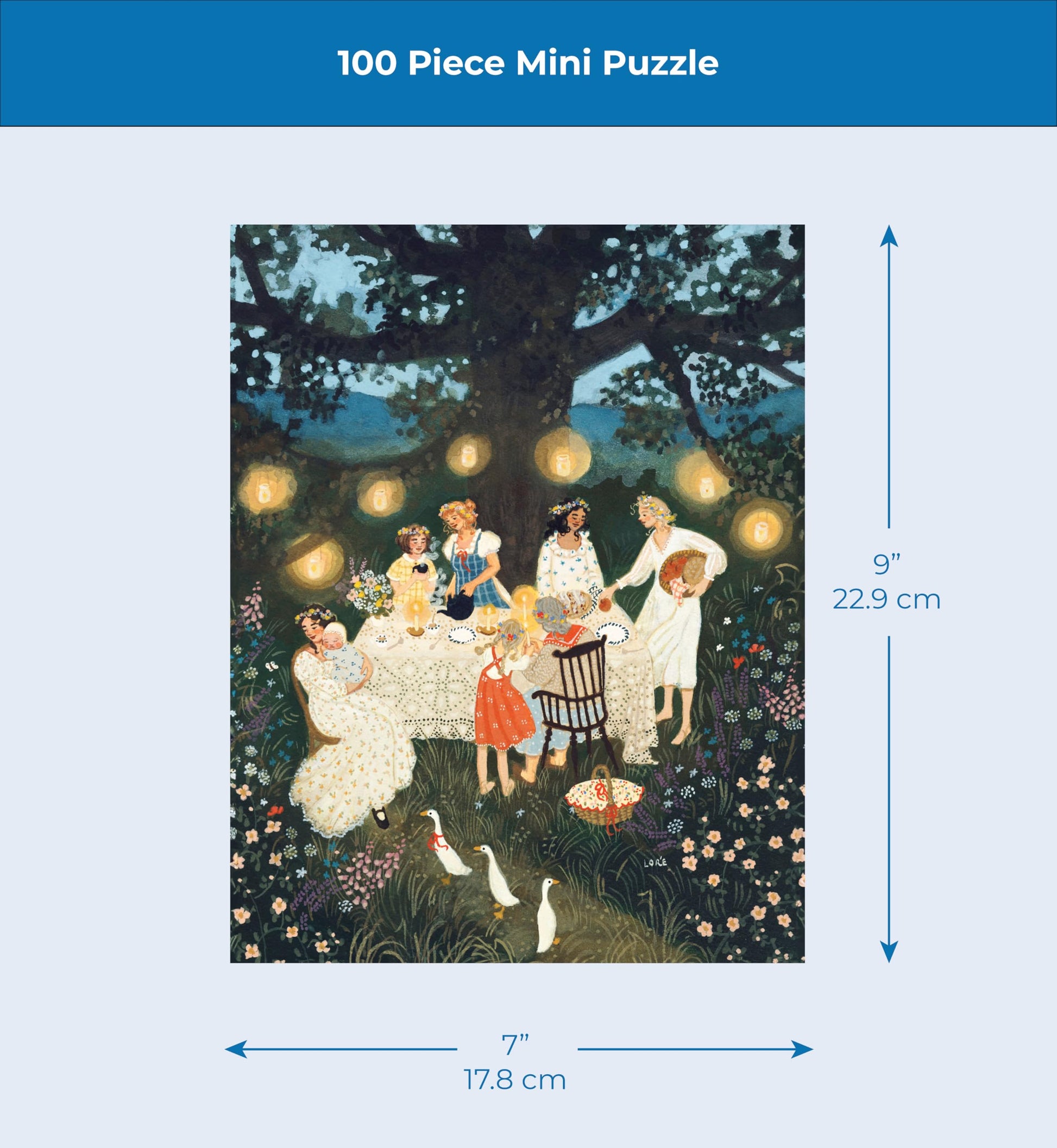New York Puzzle Company - Loré Pemberton Midsummer's Eve Mini - 100 Piece Jigsaw Puzzle for Adults by Loré Pemberton