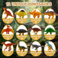 12 Pack Easter Dino Egg Dig Kit for Kids - Dinosaur Egg Excavation Toy with 12 Unique Dinosaurs Eggs Tools & Learning Cards STEM Archaeology Science
