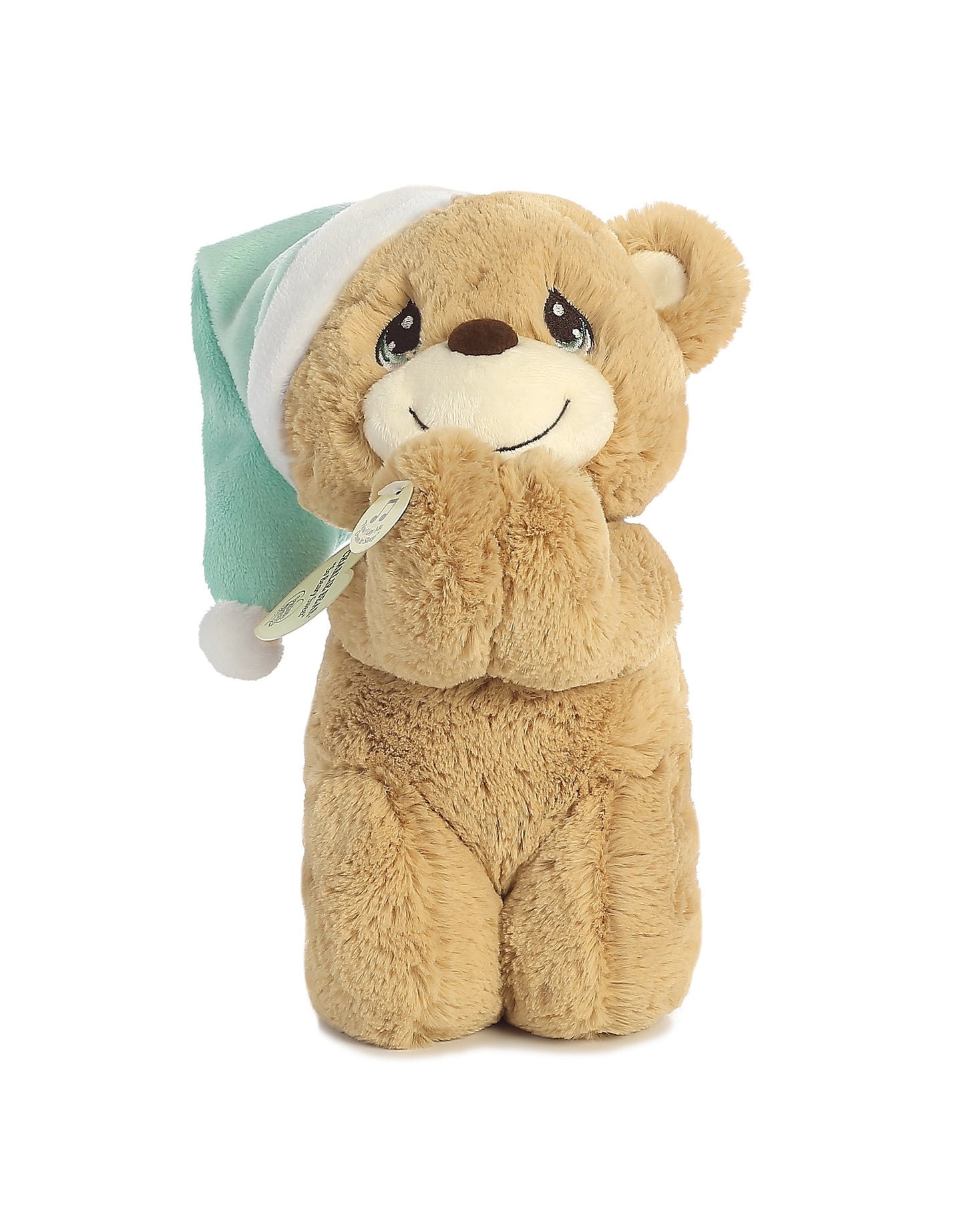 Aurora® Adorable Precious Moments™ Charlie Prayer Bear Stuffed Animal - Heartwarming Toy for Comforting Children - for Sentimental Gifts, Birthdays