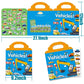 Reusable Sticker Books for Kids, Travel Removable Toddler Vehicle Sticker Books for 3 4 5 Year Old Girls Boys Birthday Gifts Educational Learning Toys
