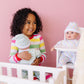 Melissa & Doug Mine to Love Twins Sebastian & Sofia 15” Medium Skin-Tone Boy and Girl Baby Dolls with Rompers, Caps, Pacifiers