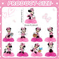 9Pcs Minnie Honeycomb Centerpieces, Cartoon Movie Theme Birthday Party Supplies, Double-Sided 3D Table Decorations & Favors for Kids