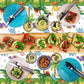 SpinLaLa 3-Piece 54 x 108 Inch Dinosaur Theme Plastic Tablecloth - Disposable Rectangle Table Cover for Dining, Picnic, Birthday, Baby Shower, Dino