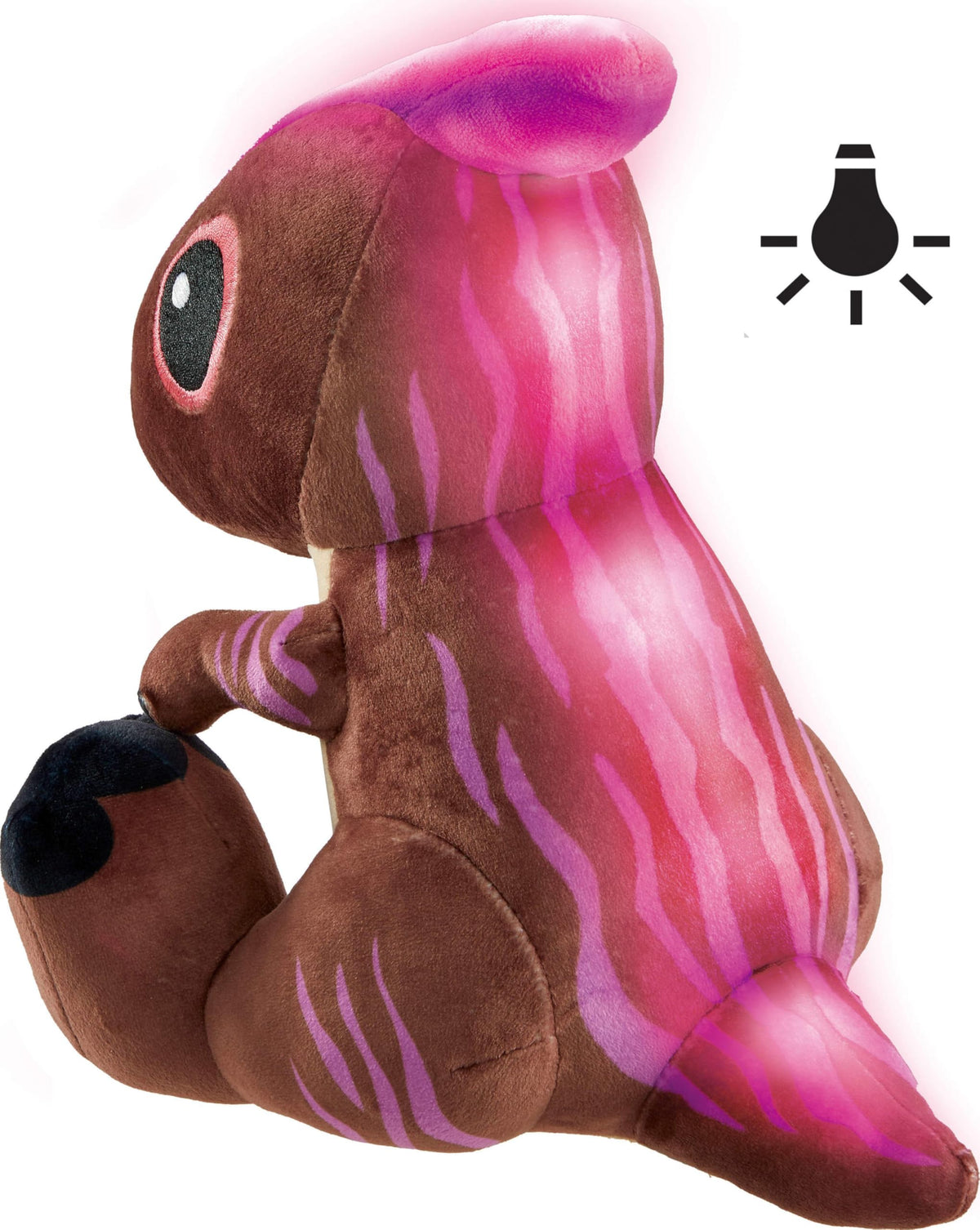 Mattel Jurassic World: Chaos Theory Dinosaur Plush Toy, Parasaurolophus with Glowing Feature, Floppy Legged 10-inch Soft Doll Collectible