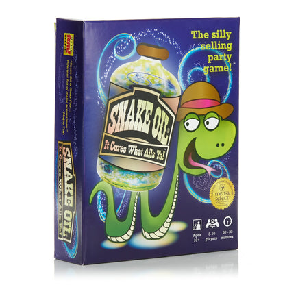 SNAKE OIL - The Silly Selling Party Game - Funny Group 3-10 Player Card Games - Fun Travel Activity for Friends and Family - Core Game for Ages 10+