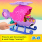 Fisher-Price Imaginext DreamWorks Trolls Toys Poppy's Copter, Helicopter & Figure Playset for Pretend Play Kids Ages 3+ Years