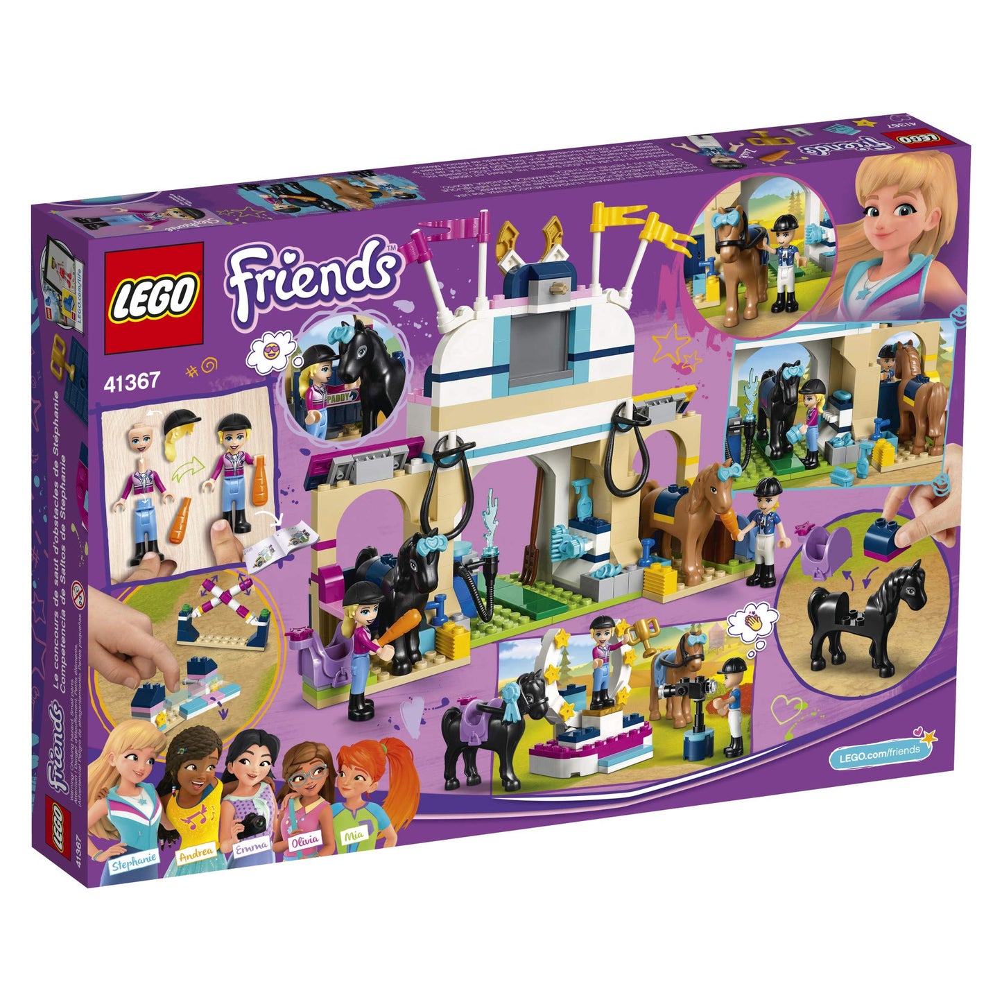 LEGO Friends Stephanie’s Horse Jumping 41367 Building Kit (337 Pieces)