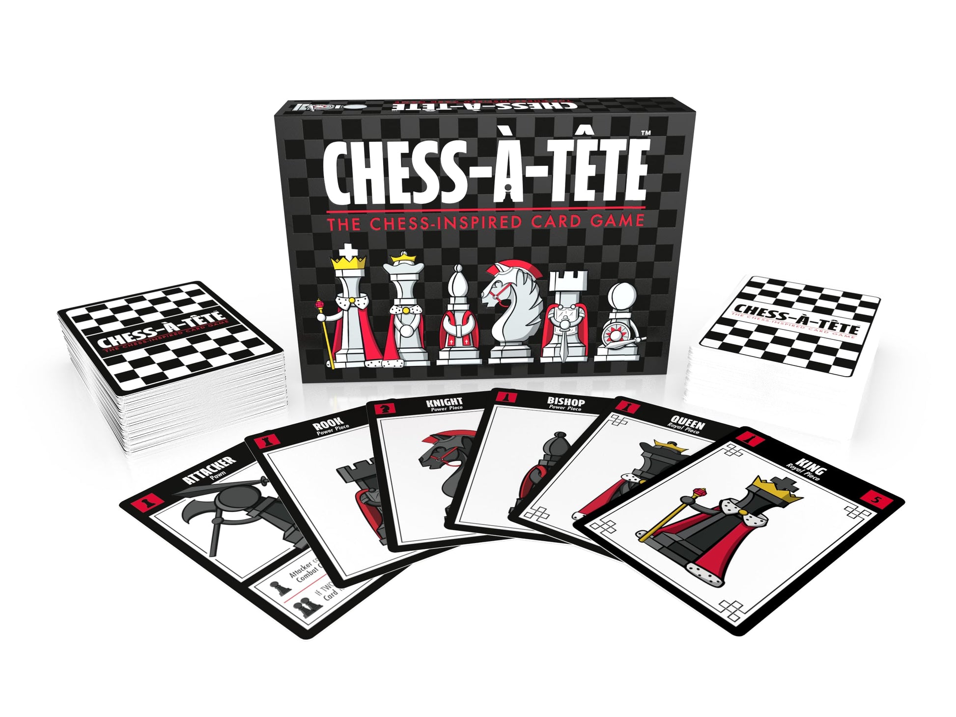 Chess-à-Tête - 2 Player Strategy Card Game for Adults & Teens | Chess-Inspired Tactical Battles | Fast, Portable, Easy to Learn