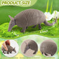 Rich Boxer Armadillo Figurine Realistic Plastic Armadillo Figurine for Home Decor Collection