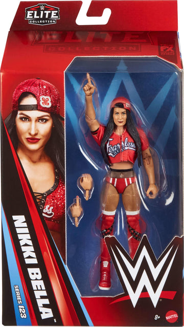 Mattel WWE Elite Action Figure & Accessories, Series #123 Set, 6-inch Collectible Nikki Bella with 25 Articulation Points & Swappable Hands