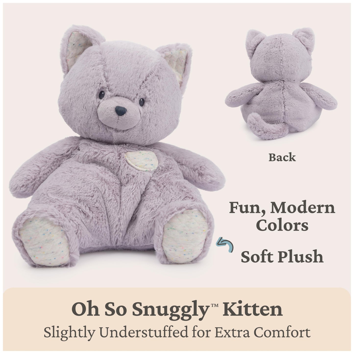 GUND Baby Oh So Snuggly Kitten 12.5-Inch Plush Toy, Ages 0+