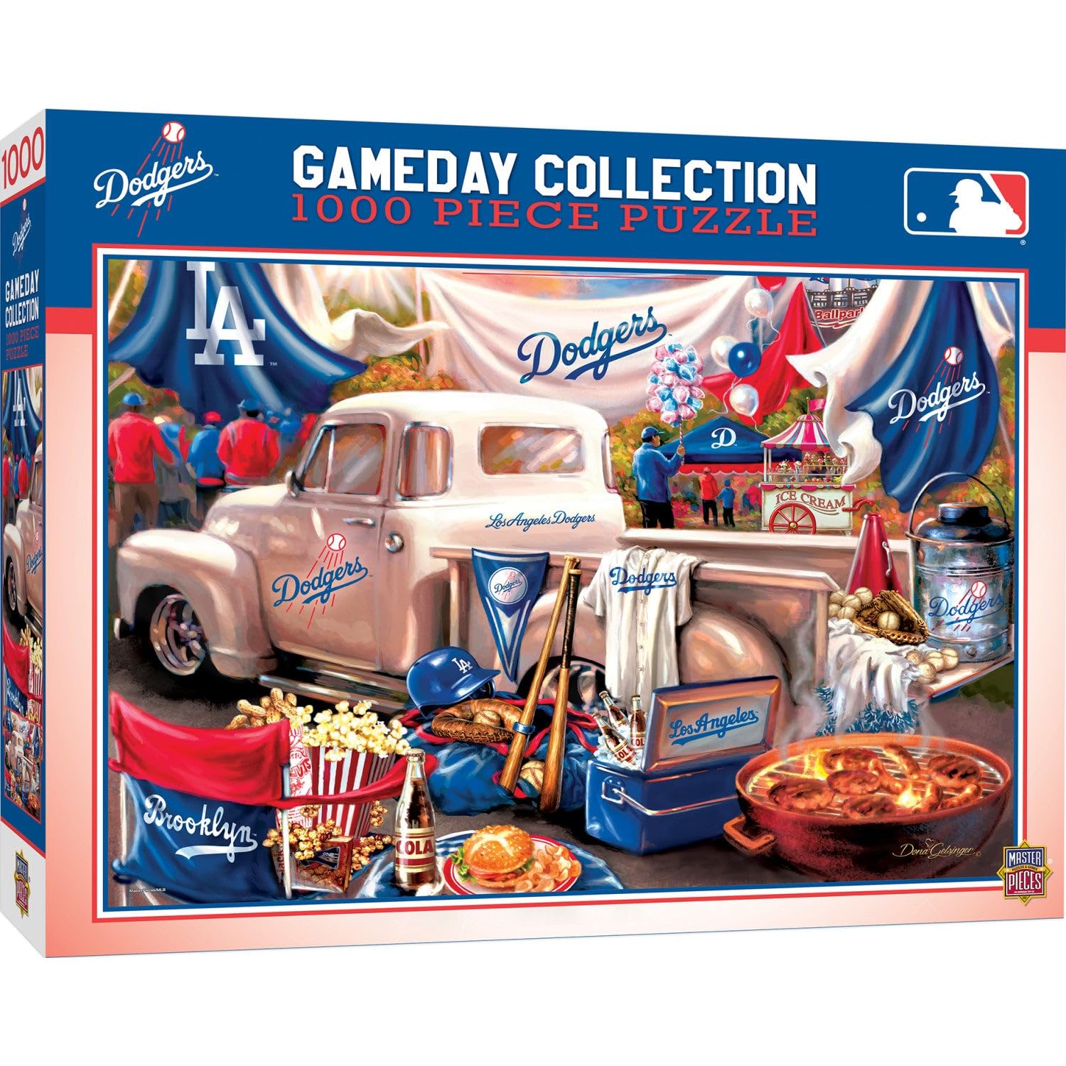 MasterPieces 1000 Piece Jigsaw Puzzle for Adults - MLB Los Angeles Dodgers Gameday - 19.25"x26.75"