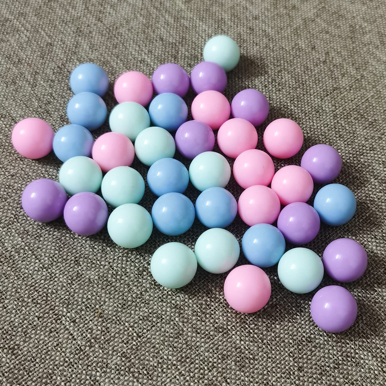 Hotusi 80Pcs Game Replacement Marbles Balls Compatible with Hungry Hungry Hippos(4 Colors)
