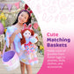 Playtime by Eimmie Doll Clothes & Accessories Set, Easter Holiday Dress with Matching Accessories, Fits American, Generation, & Similar 18-Inch Dolls