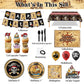 Heidaman 120Pcs Pirate Party Decorations?Pirate Birthday Decorations,Pirate Themed Party Decorations,Set Include?Balloons,Backdrop,Banner, Cake