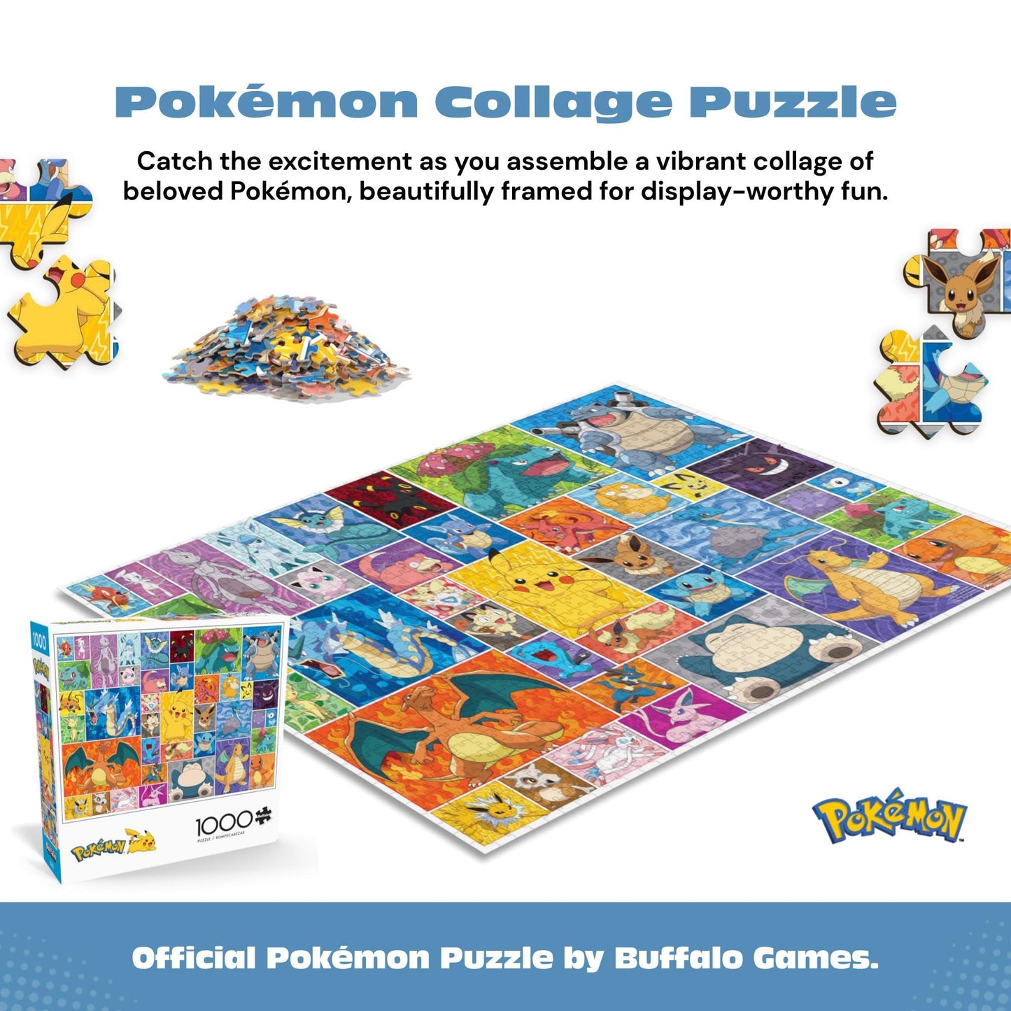 Buffalo Games - Pokémon Frames - 1000 Piece Jigsaw Puzzle for Adults