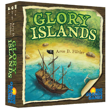 Rio Grande Games: Glory Islands Pirate Adventure Board Game, 2-4 Players, Strategy Card Game for Adults