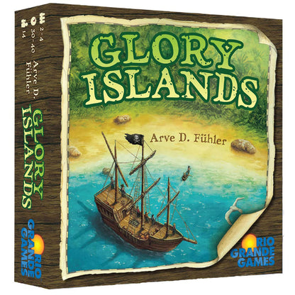 Rio Grande Games: Glory Islands Pirate Adventure Board Game, 2-4 Players, Strategy Card Game for Adults