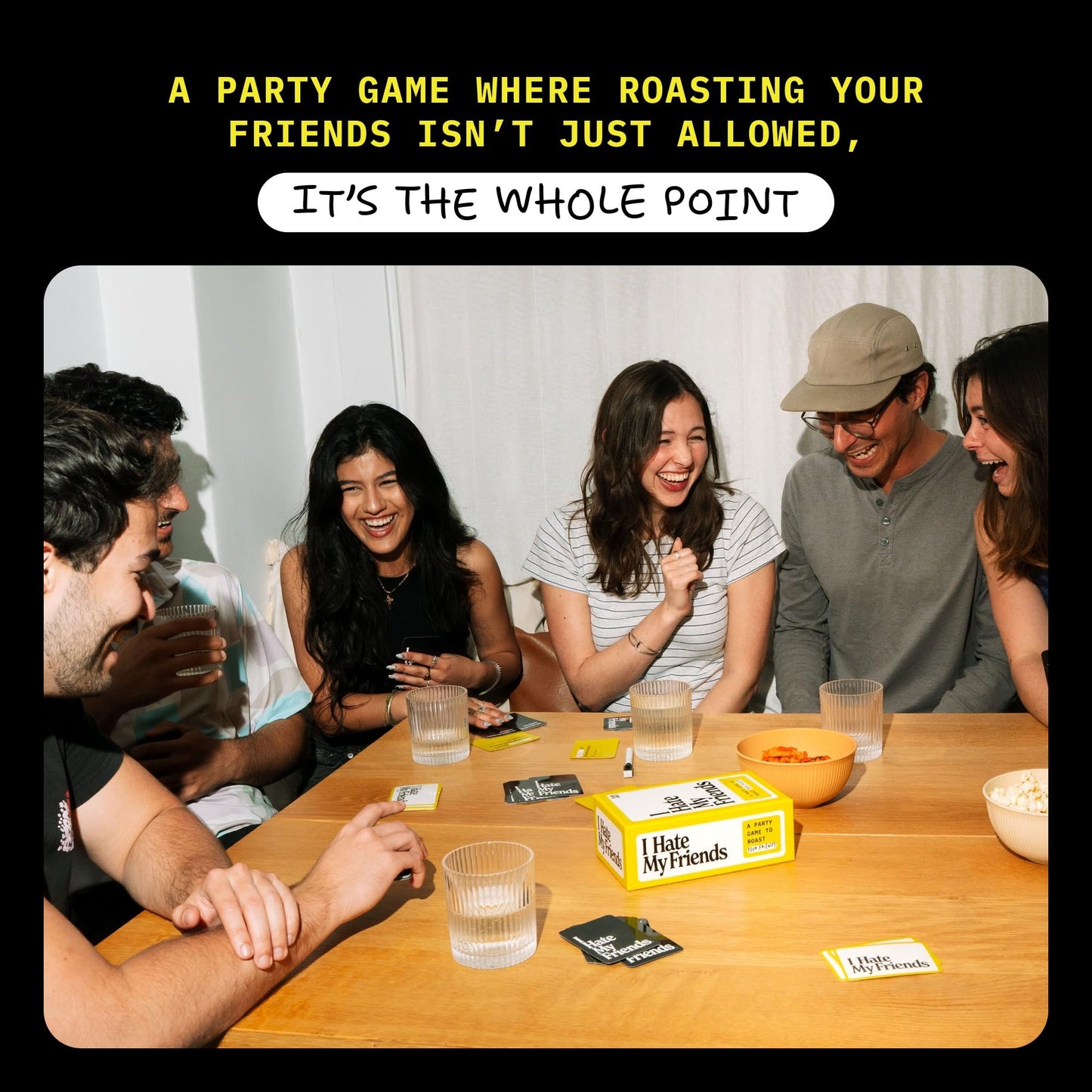 DSS Games I Hate My Friends [Hilarious Roast Party Game for Adults | Funny Friend Card Game for Game Night, Bachelorette Parties, College Parties