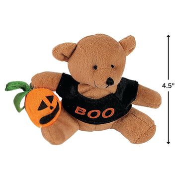 Fun Express Stuffed Bears with a Halloween T-Shirt - Trick or Treat Toys and Handouts - 12 Pieces