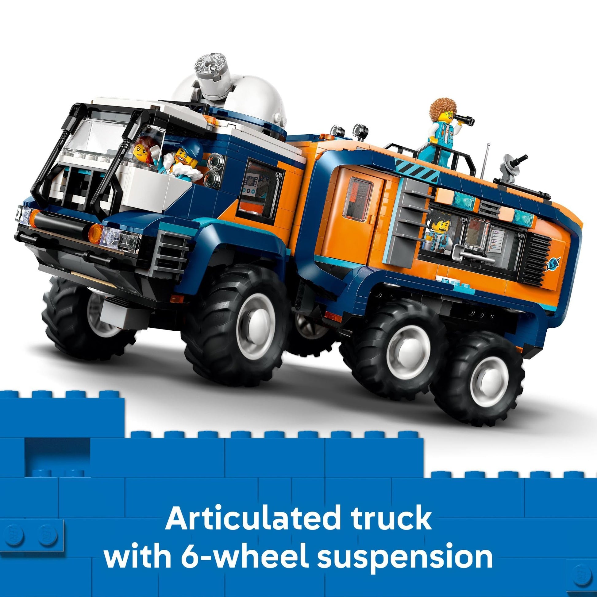 LEGO City Arctic Explorer Science Lab Truck Building Toy - STEM Pretend Play Set for Boys & Girls, Ages 8+ - Buildable Toy Truck for Kids W/5