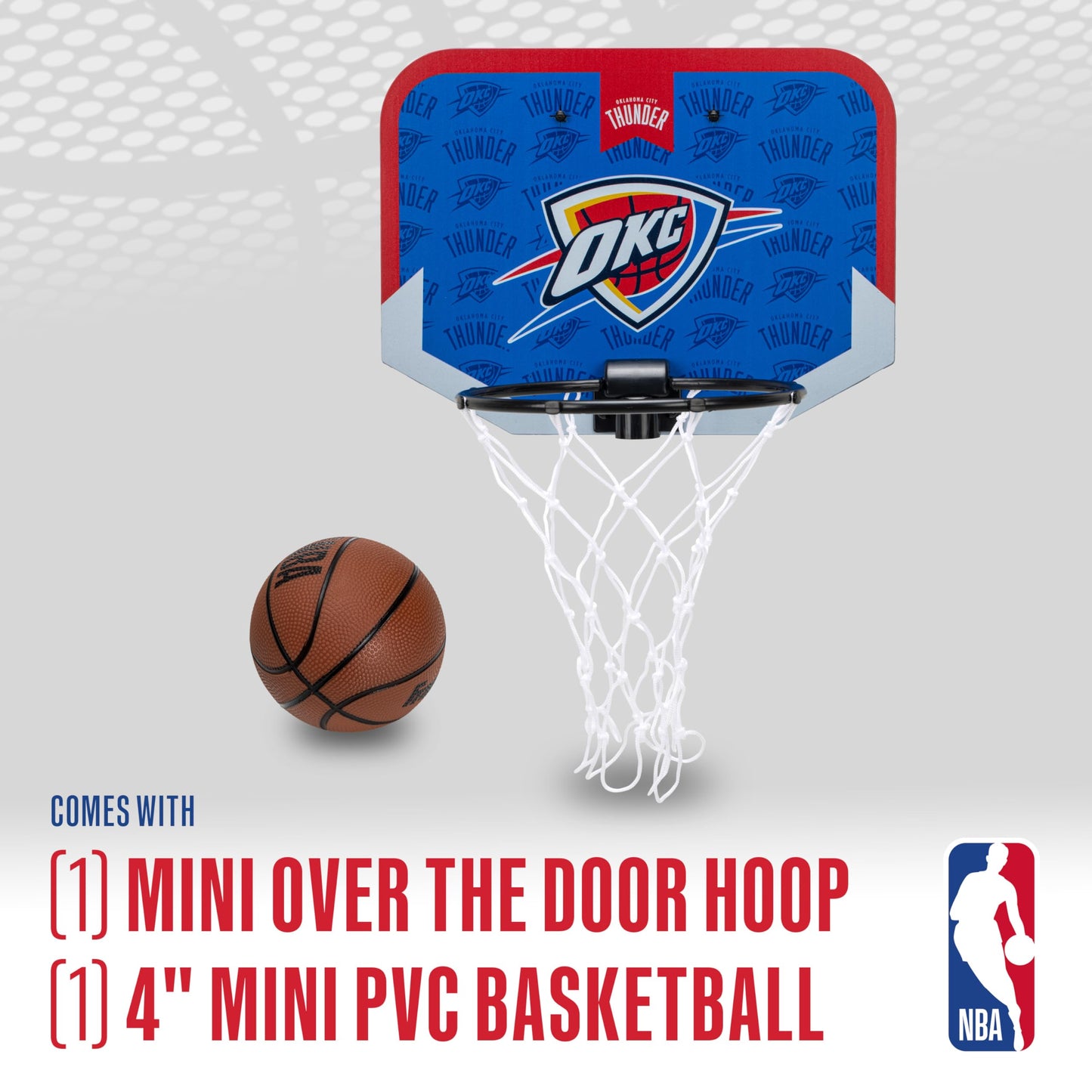 Franklin Sports NBA Oklahoma City Thunder Mini Basketball Hoop