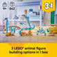 LEGO Creator 3 in 1 Sea Animals: Beautiful Dolphins Building Toy for Girls, Boys, & Kids, Ages 8+ - Gift for Birthdays - Build a Dolphin, Seahorse, or