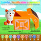 Toddler Learning Toys for 1 2 3 Year Old, Farm Animal Train Set with Counting Sorting Matching, 10 Farm Animals, Finger Puppets & Barns, Easter