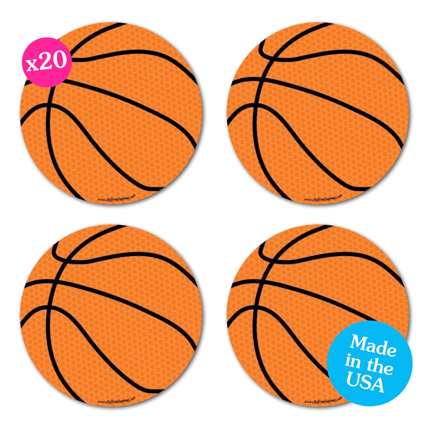 Big Dot of Happiness Nothin' but Net - Basketball Decorations DIY Baby Shower or Birthday Party Essentials - Basketball Birthday Decorations - Party