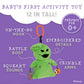 Kids Preferred Disney Baby Nightmare Before Christmas Oogie Boogie On The Go Activity Toy with On The Go Clip, Crinkle, Squeaker, and Rumble Sound