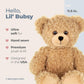 Bearington Lil' Bubsy Teddy Bear Stuffed Animal - 11.5" Soft and Cuddly Brown Bear Plush Toy with Floppy Body - Adorable Teddy Bears for Baby