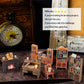 FASTSPOK DIY Book Nook Kit: 3D Wooden Puzzle Shelf Insert with LED Light - Miniature Dollhouse Bookend Decor for Adults and Teens - Creative Gift