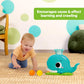 Bright Starts Silly Spout Whale Popper Toy for 6 Months and Up, Toddlers 1-3, Having A Ball Collection, Baby Ball Drop Toy, 3 Balls Included, Music