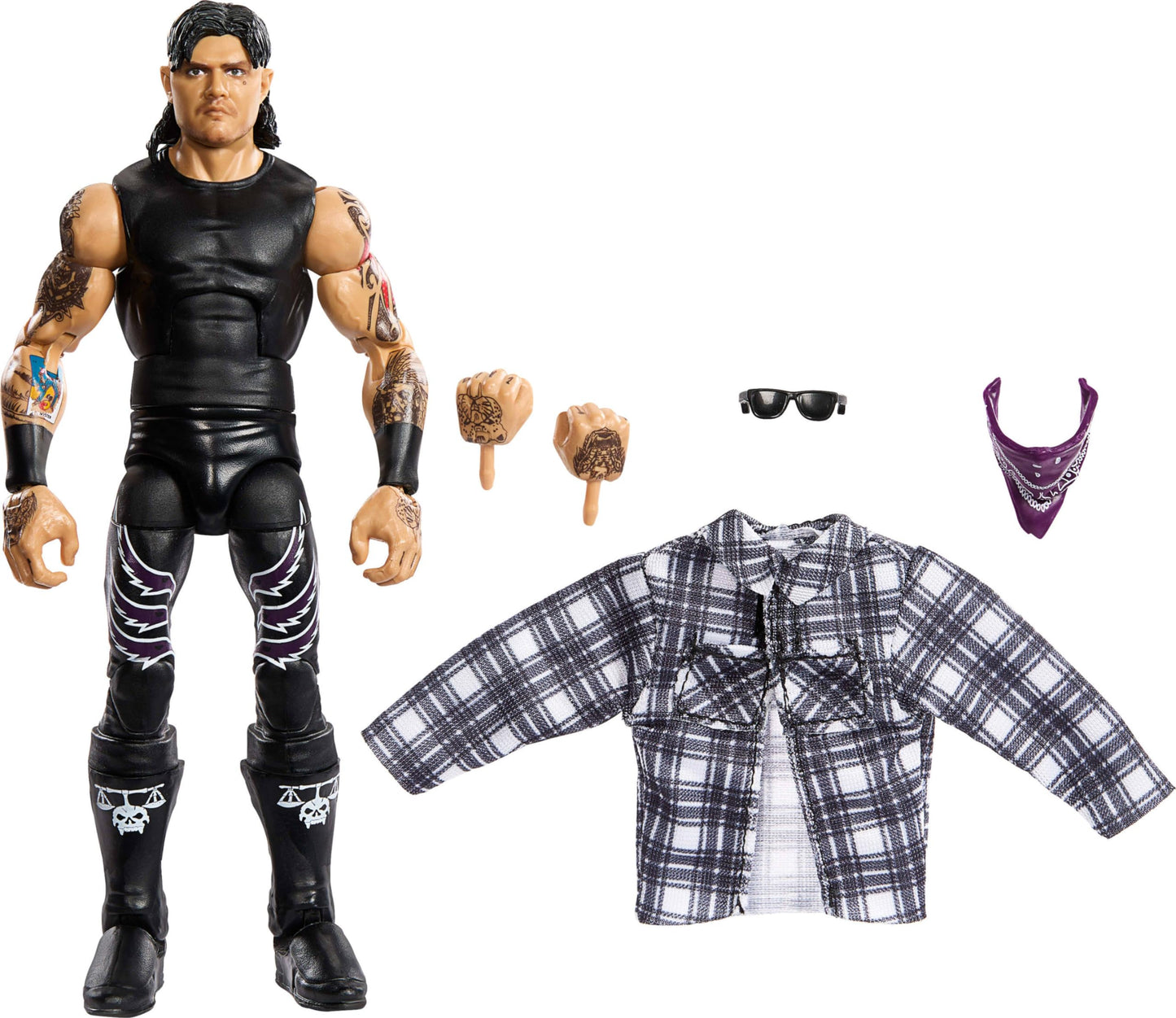Mattel WWE Elite Action Figure & Accessories, Series #109 Dominik Mysterio 6-inch Collectible with 25 Articulation Points & Swappable Hands