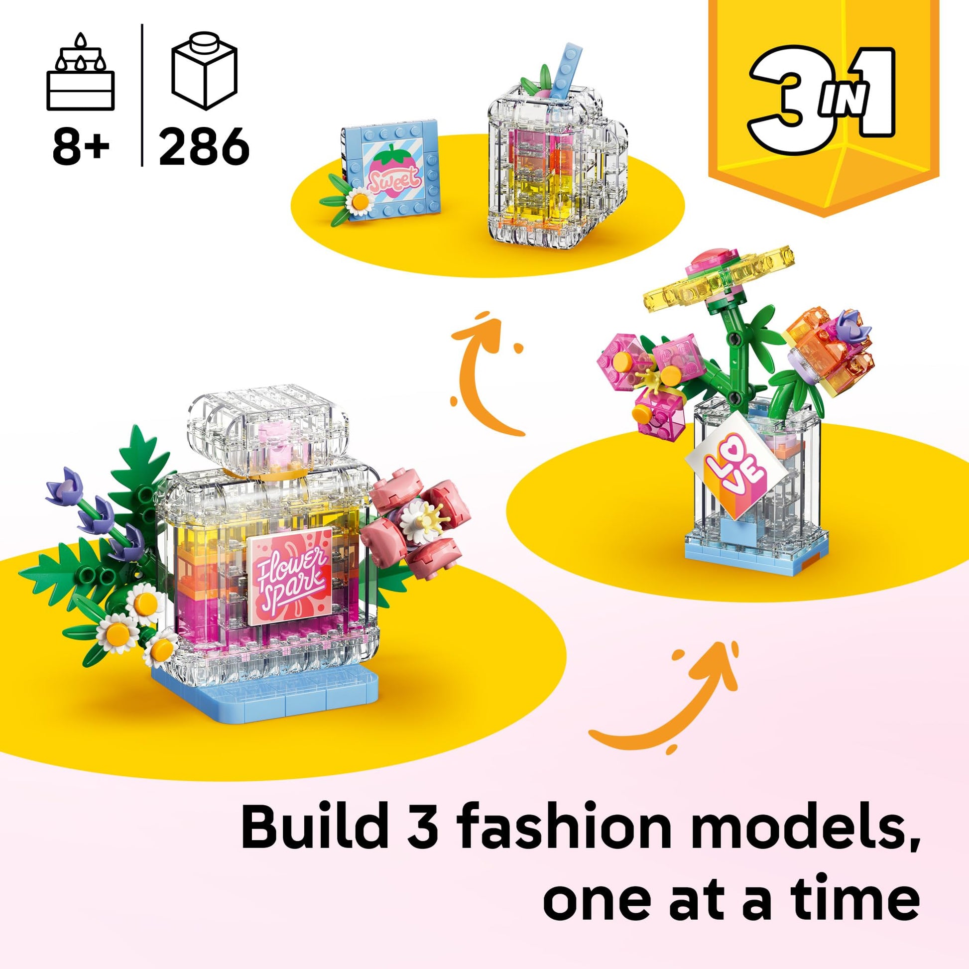 LEGO Creator 3 in 1 Floral Decor Perfume Bottle 31383