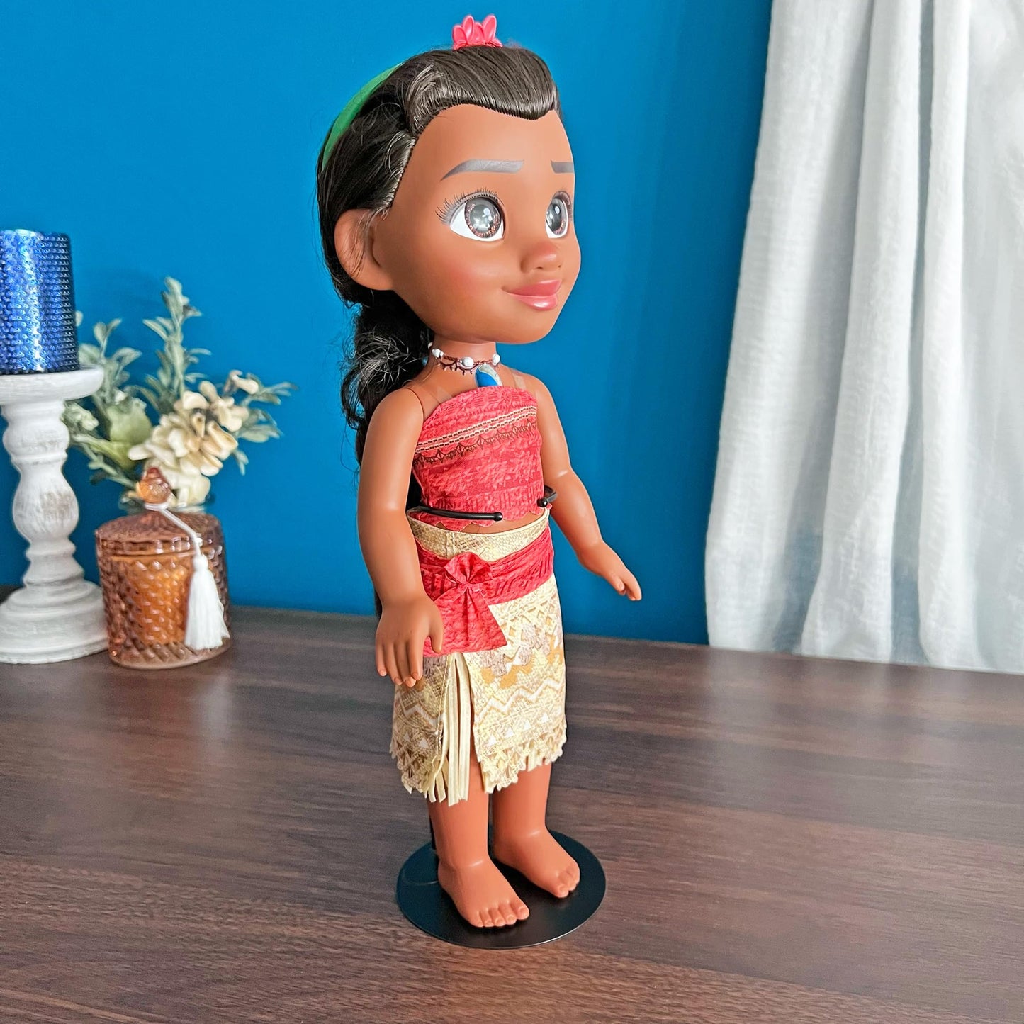 Plymor DSP-60B Black Adjustable Doll Stand, fits 10, 11, 12, 13, and 14 inch Dolls or Action Figures, Waist is 2" - 2.5" wide, 5.5" - 7" around