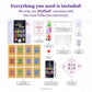 DIAMOND ART CLUB Mini Dazzles - Zodiac Signs, Fun DIY Diamond Painting Kit for Adults, Diamond Art Canvas for Beginners, 4" x 6" (Pack of 12)