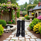 WLngtv 1/12 Miniature Black Rubber Boots Dollhouse Accessories (1.3x0.4x1.4 Inch)