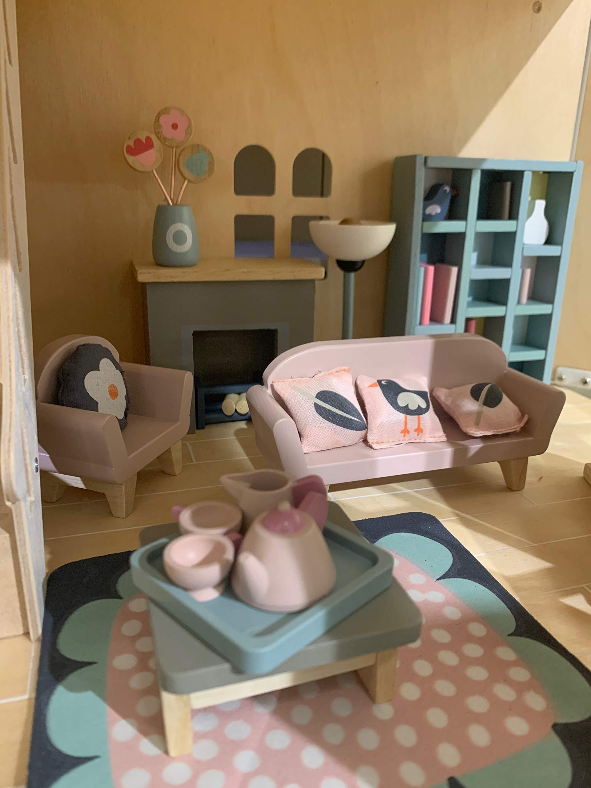 Tender Leaf Toys - Dovetail Dollhouse Accessories - Detailed Wooden Furniture Sets and Room Decor - Encourage Creative and Imaginative Fun Play