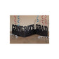 Creative Converting Congrats Grad Accordion Glitter Centerpiece, black (031094)