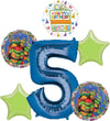 Anagram TMNT Mayhem 5th Birthday Party Supplies Foil Balloon Bouquet Decorations, BQ_4191